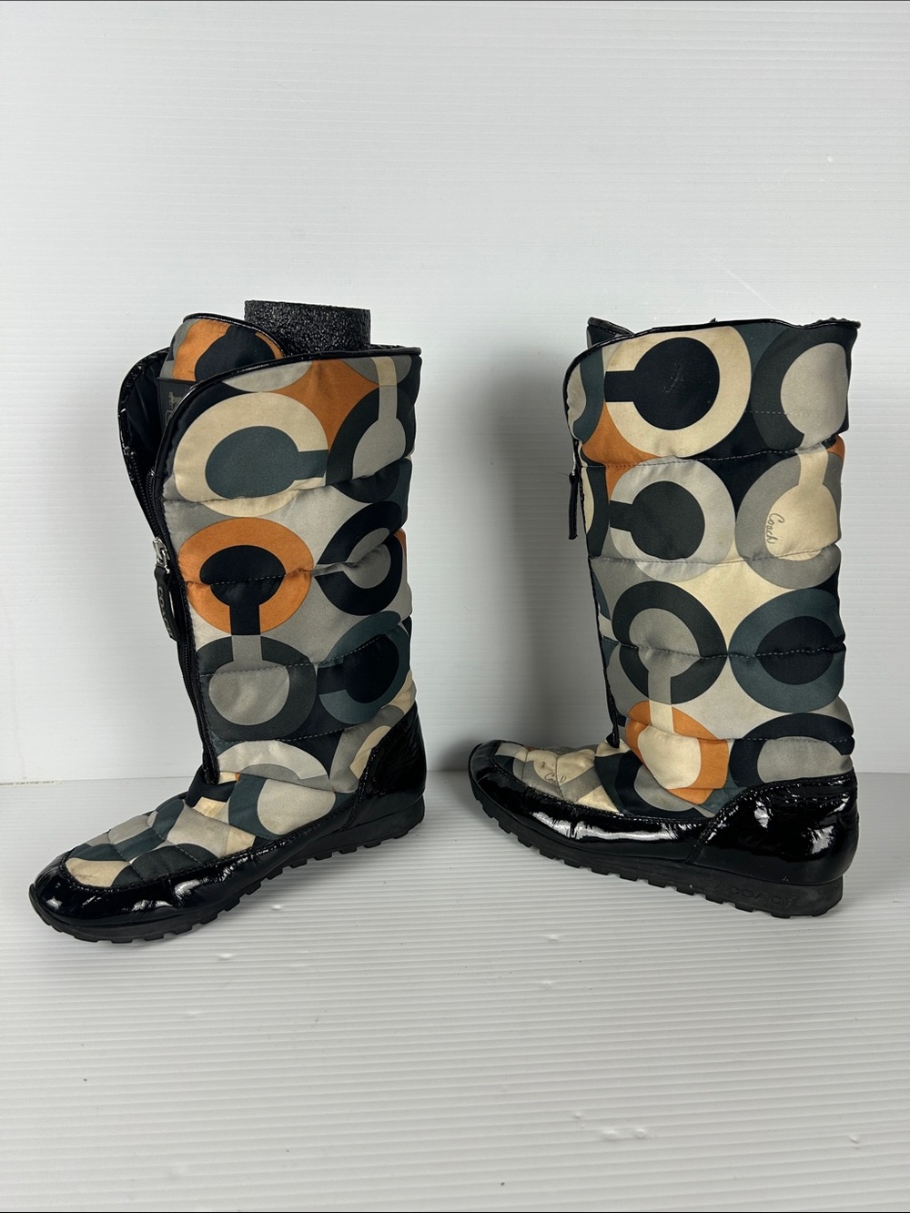 Coach Multi-Color Patterned Winter Boots - Picture 2 of 5